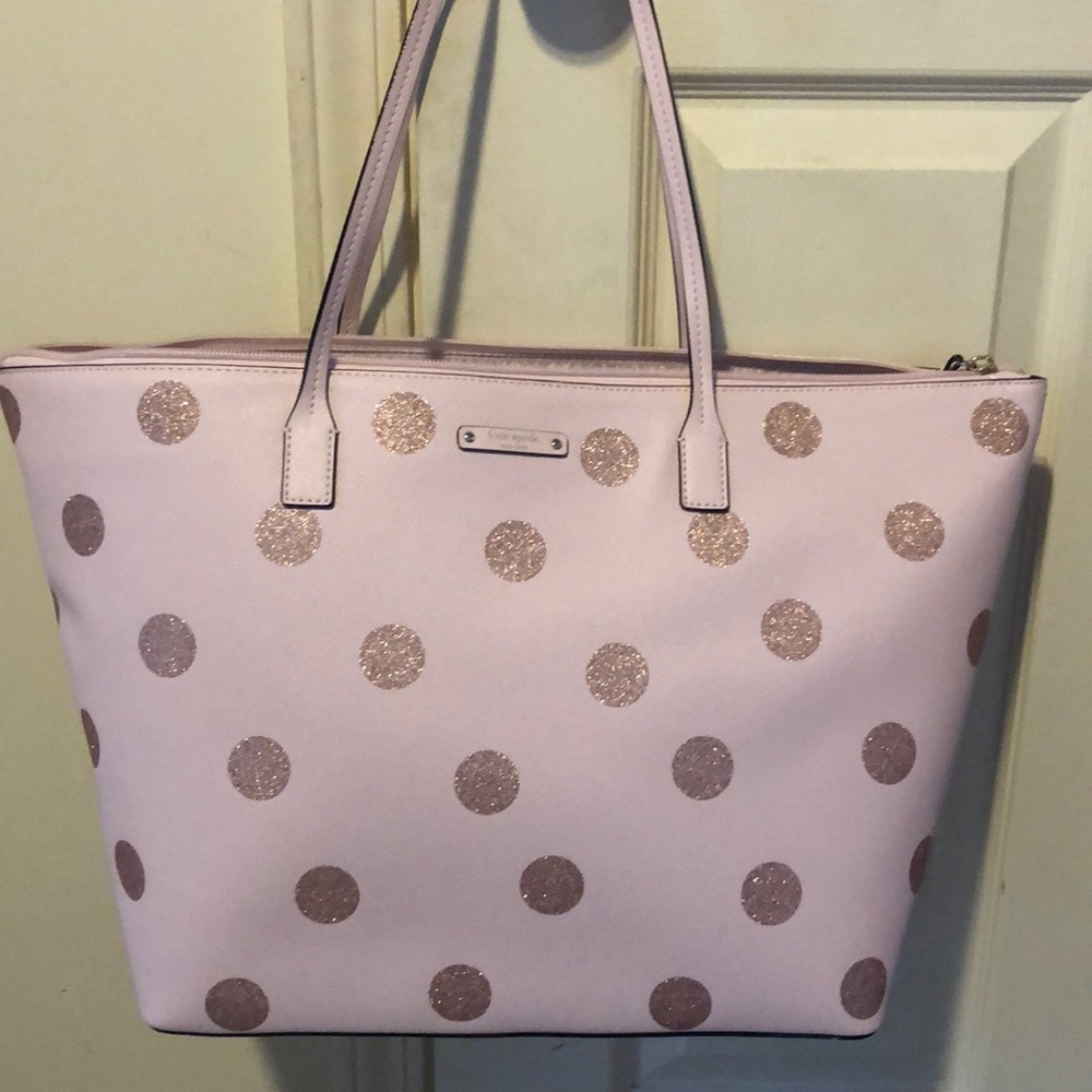 NWT Kate spade pink polka dot purse only $99